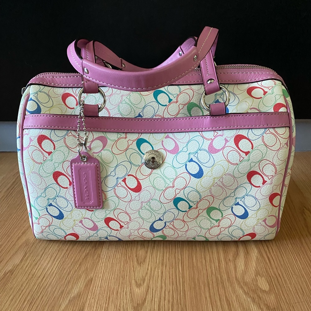 Coach logo purse.